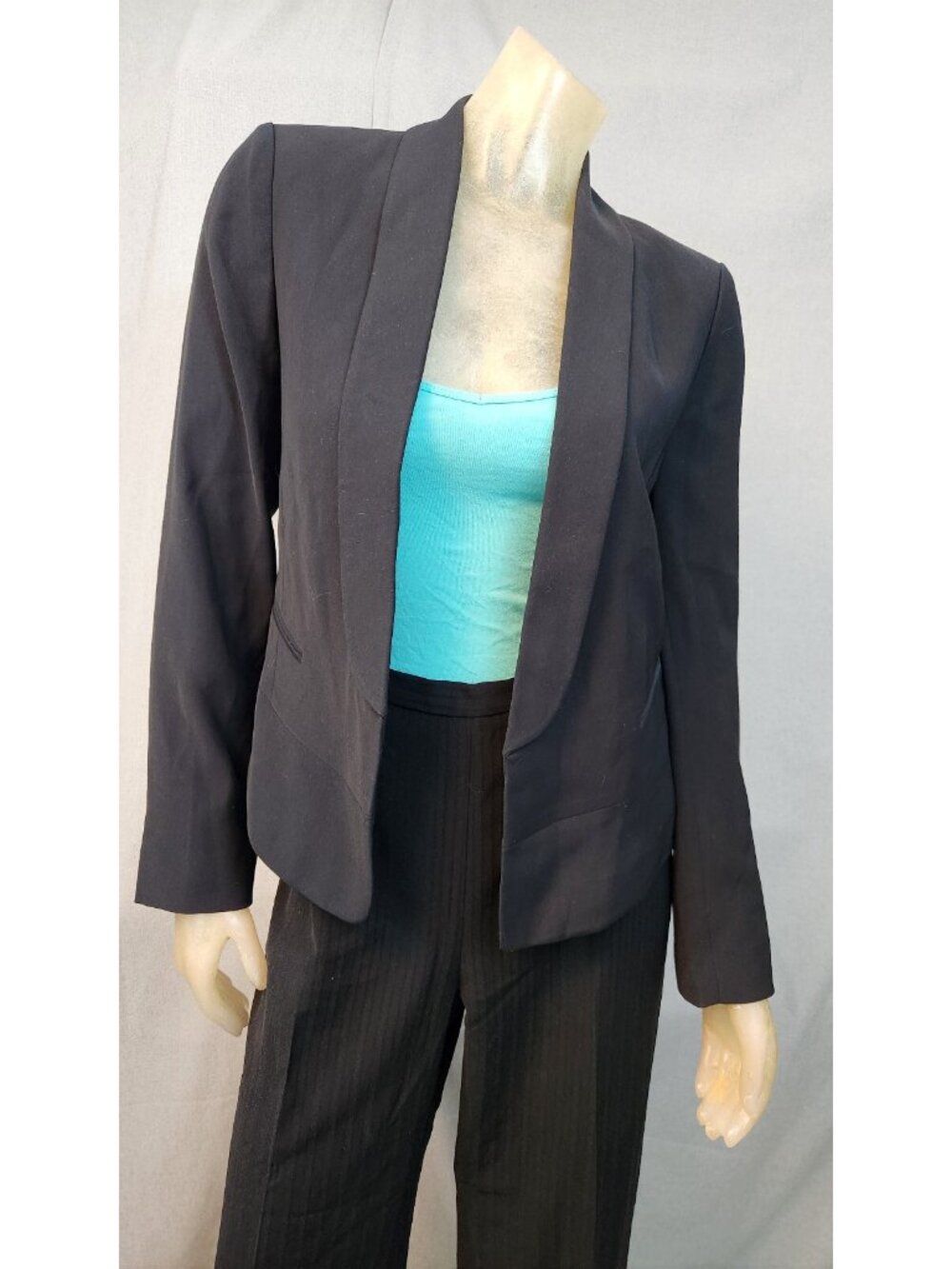 Express Black Long Slv No Button Blazer Jacket Top WOMENS Size 2 XS XSMALL
